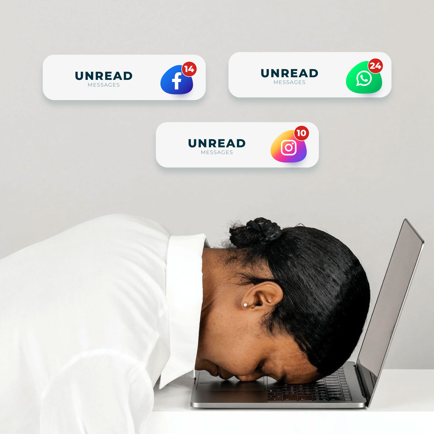 Scattered customer messages across apps